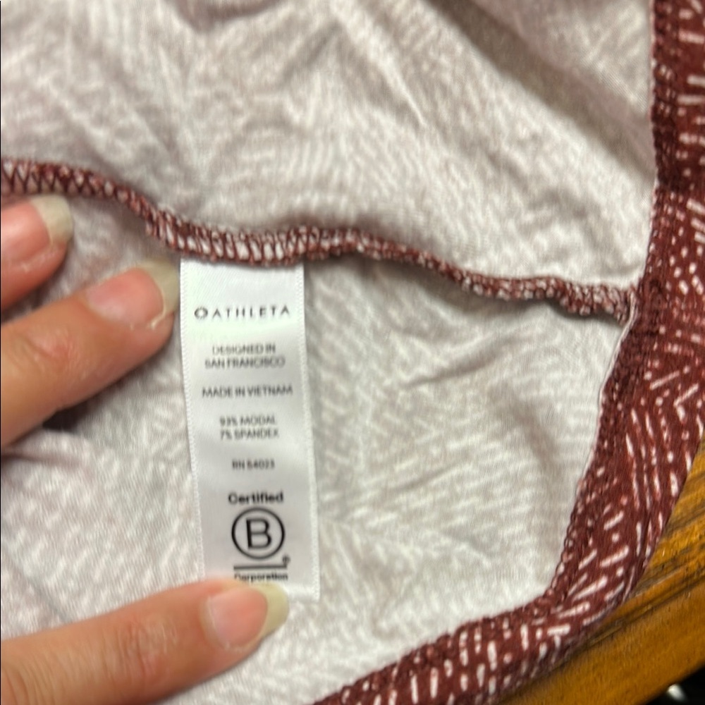 Athleta Textured Burgundy Midi Dress - Picture 7 of 7